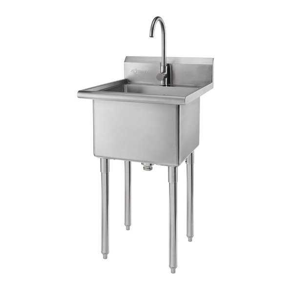 Trinity Plastics Stainless Steel Utility Sink - 49.2 x 21.5 x 24 in. THA-0303